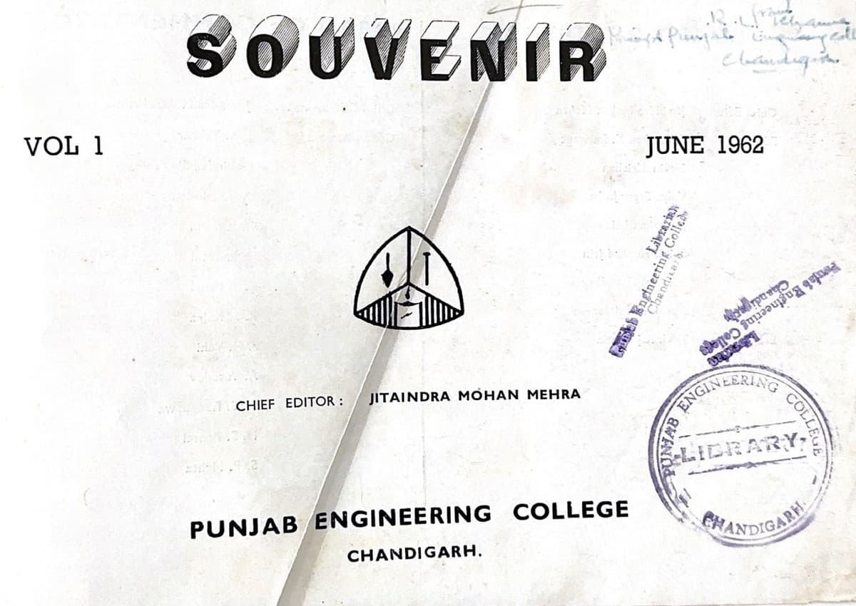 The title page of Souvenir Vol. I, June 1962